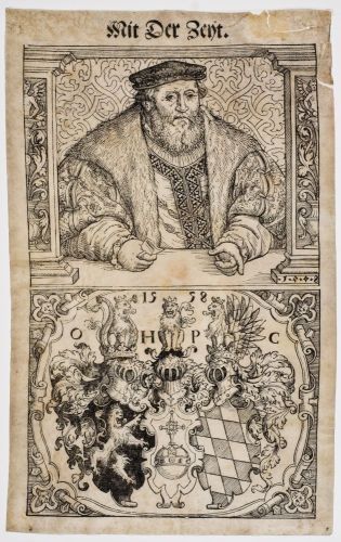 Porträt des Kurfürsten Ottheinrich von der Pfalz, Dietrich Winhart, 1558 (KMH)
