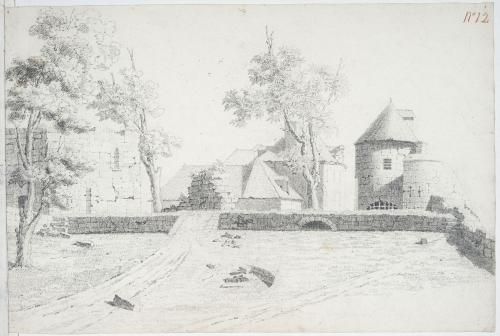 Charles de Graimberg: Album mit 15 Ansichten der Burganlage von Château-Thierry, 1805–1809 (Foto KMH: Gattner)