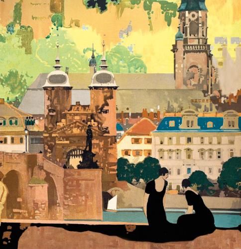 Plakat von Fred Taylor, um 1925, Detail bearbeitet Plakat von Fred Taylor, um 1925, Detail bearbeitet