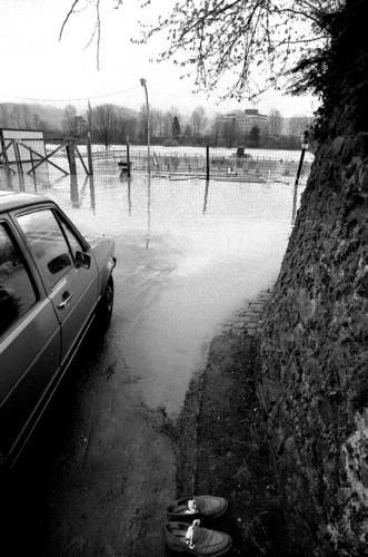 Hochwasser in Heidelberg – das rätselhafte Moment in der Fotografie von Stefan Kresin (Foto: KMH)