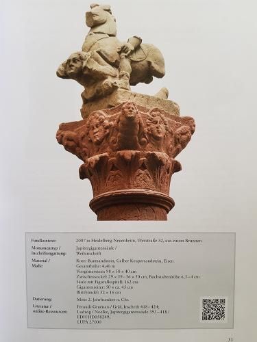 Katalogseite aus dem Katalog „Die Heidelberger Römersteine“ (Foto: KMH)