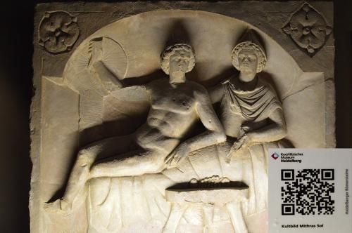 Römerstein mit QR-Code (Foto: KMH) Römerstein mit QR-Code (Foto: KMH)