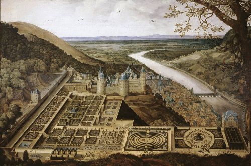 Der Heidelberger Schlossgarten „Hortus Palatinus“ Jacques Fouquières, vor 1620 (Foto: KMH)