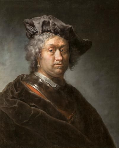 Portrait von Rembrandt, Gemälde von Daniël de Koninck, 1716; Hoogsteder Museum Foundation Portrait von Rembrandt, Gemälde von Daniël de Koninck, 1716; Hoogsteder Museum Foundation
