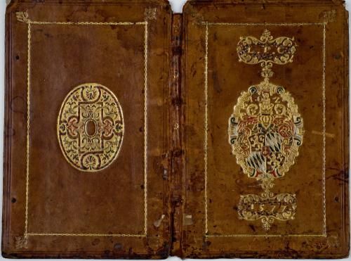Ein kurfürstlicher Bucheinband von 1577 (Foto: KMH)
