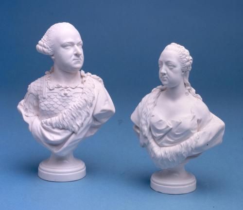 Büsten des Kurfürsten Carl Theodor und der Kurfürstin Elisabeth Auguste (Foto: KMH)