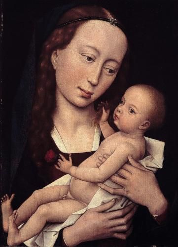 Rogier van der Weyden, Madonna mit Kind, um 1455, Öl auf Holz (Foto: KMH/Gattner)