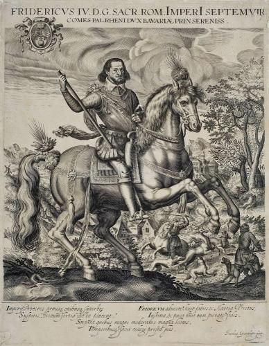 Jacques Granthomme, Radierung mit der Darstellung Kurfürst Friedrichs IV., 1607 (Foto: KMH)