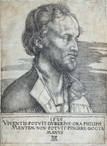 Porträt des Gelehrten und Reformators Philipp Melanchthon, Albrecht Dürer, 1526  (KMH)