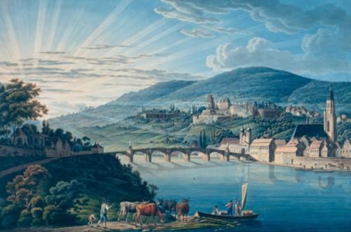 Friedrich Rottmann (1768-1816), Heidelberg von Nordwesten, um 1810/15 (Foto: KMH)