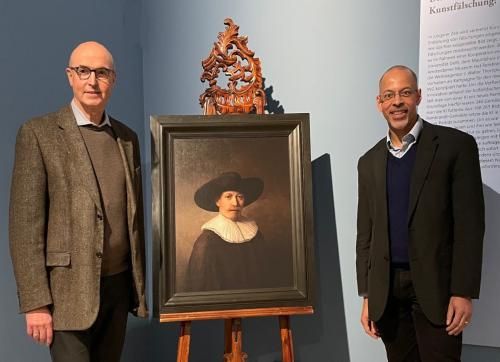 In guter Allianz für die Kunst: Museumsdirektor Frieder Hepp und Ausstellungskurator Henry Keazor, Foto: KMH In guter Allianz für die Kunst: Museumsdirektor Frieder Hepp und Ausstellungskurator Henry Keazor, Foto: KMH