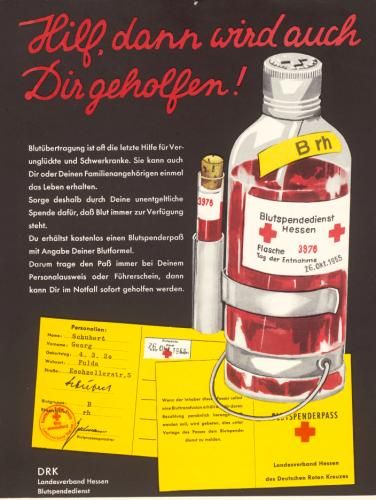 Blutkonserven befanden sich zunächst in Flaschen, © DRK-Blutspendedienst Baden-Württemberg – Hessen Blutkonserven befanden sich zunächst in Flaschen, © DRK-Blutspendedienst Baden-Württemberg – Hessen
