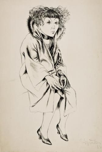 Erwin Spuler: „Sitzende“, 1925, Lithographie (KMH, K. Gattner)