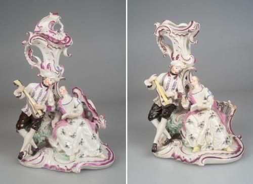 2 Figurengruppen eines musizierenden Paares (KMH, K. Gattner)