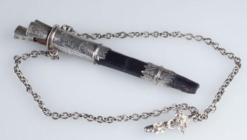 Gürtelbesteck, Georg Büchner (1574 – 1602 tätig) zugeschrieben, Heidelberg um 1575 (Foto: KMH) Gürtelbesteck, Georg Büchner (1574 – 1602 tätig) zugeschrieben, Heidelberg um 1575 (Foto: KMH)