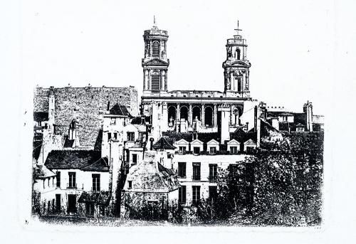 Tiefdruck (Tiefdruckplatte hergestellt aus einer Daguerreotypie) 8,1 cm x 10,6 cm (Platte), 19,7 cm x 28,3 cm (Blatt) (Foto: KMH) Tiefdruck (Tiefdruckplatte hergestellt aus einer Daguerreotypie) 8,1 cm x 10,6 cm (Platte), 19,7 cm x 28,3 cm (Blatt) (Foto: KMH)