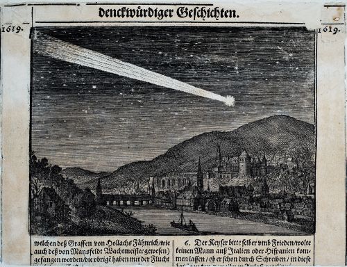 Matthäus Merian (1593–1650) 1618, Kupferstich und Typendruck,10,8 x 14,8 cm (Plattenrand) in Theatrum Europaeum, 1. Ausgabe 1635 (Foto: KMH)