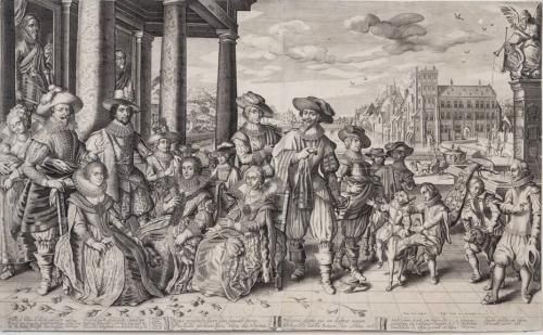 Frans Brun nach Daniel van Bremden Kupferstich und Radierung, 1627, 490 x 800 mm, Inv. Nr. S 323, angekauft 2005 (Foto: KMH)