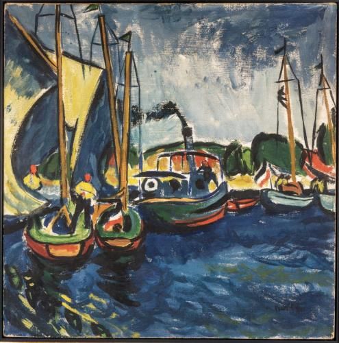 Max Pechstein, Hafen, 1911 (© Pechstein – Hamburg / Tökendorf, Foto: Knut Gattner)