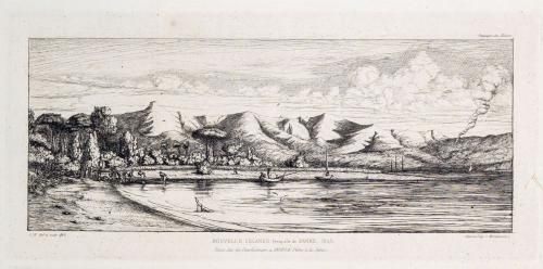 Charles Meryon: Ansicht von Akaroa (KMH, K. Gattner)