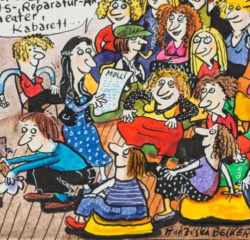 Franziska Becker heizt ordentlich ein für das neue Frauenzentrum in Heidelberg (KMH: K. Gattner).