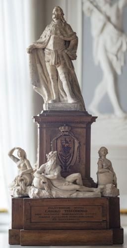 Modell des Denkmals von Carl Theodor auf der Alten Brücke (Foto KMH: Gattner)