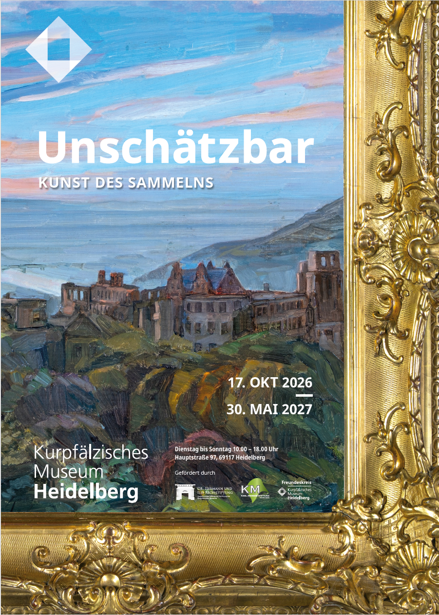 Plakatmotiv "Unschätzbar", Gemäldeausschnitt von Wilhelm Trübner, um 1890 Plakatmotiv "Unschätzbar", Gemäldeausschnitt von Wilhelm Trübner, um 1890