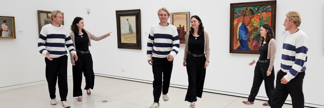 Studierende in der Gemäldegalerie, Foto: KMH