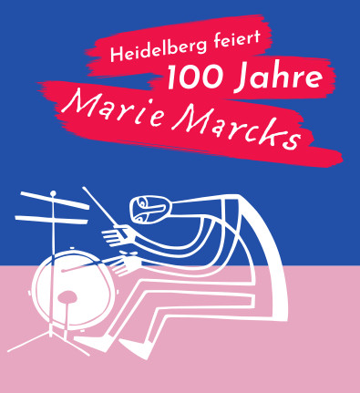 Titelmotiv der Ausstellung mit Trommler von Marie Marcks 