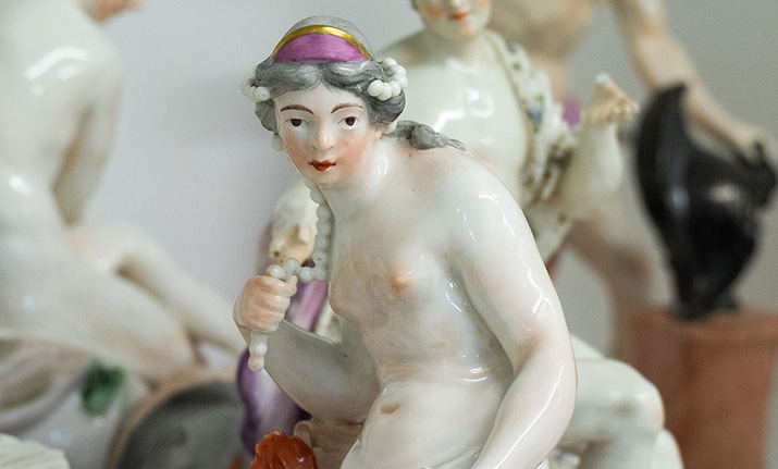 Blick in die Sammlung Frankenthaler Porzellanfiguren (Foto: Gattner)